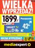 1899, 42 WYPRZEDAŻ! NOCNA WYPRZEDAŻ! 189 90 RAT A + SETKI PRODUKTÓW W OBNIŻONYCH CENACH USB HDMI. x10 KLASA AKCJA TRWA 01-13.08