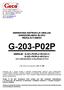 SERWISOWA INSTRUKCJA OBSŁUGI SAMODZIELNEGO BLOKU REGULACYJNEGO G-203-P02P