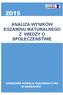ANALIZA WYNIKÓW EGZAMINU MATURALNEGO Z WIEDZY O SPOŁECZEŃSTWIE