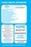 KUPIĘ MASZYNY MASARSKIE PŁATNE GOTÓWKĄ. e-mail: skiermaszyny@wp.pl tel. 660 818 032 GIEŁDY SZUKAJ RÓWNIEŻ NA WWW.MASARSKI.COM.PL