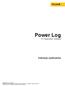Power Log. Instrukcja użytkownika. PC Application Software