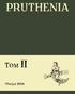 PRUTHENIA. Tom II. Ośrodek Badań Naukowych im. Wojciecha Kętrzyńskiego w Olsztynie Towarzystwo Pruthenia