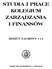 STUDIA I PRACE KOLEGIUM ZARZĄDZANIA I FINANSÓW