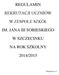 REGULAMIN REKRUTACJI UCZNIÓW W ZESPOLE SZKÓŁ IM. JANA III SOBIESKIEGO W SZCZECINKU NA ROK SZKOLNY 2014/2015