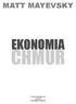 MATT MAYEVSKY EKONOMIA CHMUR. Foreknowledge Ltd London Copyrighted Material