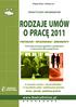 RODZAJE UMÓW O PRACĘ 2011