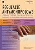 REGULACJE ANTYMONOPOLOWE organizacja współpracy, umowy, porozumienia, prawo konkurencji i przeciwdziałanie nadużywaniu dominacji