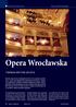Opera Wrocławska. instalacja elektroakustyczna