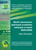 Wyniki ekonomiczne wybranych produktów rolniczych w latach 2005-2008