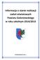 Informacja o stanie realizacji zadań oświatowych Powiatu Goleniowskiego w roku szkolnym 2014/2015