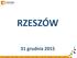 RZESZÓW. 31 grudnia 2015