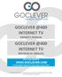 GOCLEVER @400 INTERNET TV OWNER S MANUAL