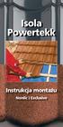 Isola Powertekk. Instrukcja montażu. Nordic i Exclusive