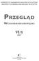 Przegląd VI/1. Wschodnioeuropejski. Wydawnictwo Uniwersytetu Warmińsko-Mazurskiego