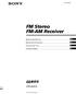 FM Stereo FM-AM Receiver