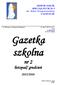 Gazetka szkolna. nr 2. listopad/ grudzień 2015/2016. ZESPÓŁ SZKÓŁ SPECJALNYCH Nr 5 im. Marii Grzegorzewskiej W SOPOCIE