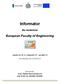 Informator. dla studentów. European Faculty of Engineering. Aneks nr II.11 (semestr IV, moduł 3) rok akademicki 2010/2011