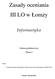 Zasady oceniania III LO w Łomży