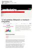 12 lat polskiej Wikipedii w mediach - infografika