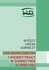 STAN BEZPIECZEŃSTWA I HIGIENY PRACY W GÓRNICTWIE w 2008 roku