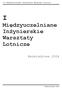 I Międzyuczelniane Inżynierskie Warsztaty Lotnicze