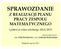 SPRAWOZDANIE Z REALIZACJI PLANU PRACY ZESPOŁU MATEMATYCZNEGO