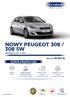 NOWY PEUGEOT 308 / 308 SW