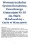 Wewnątrzszkolny System Doradztwa Zawodowego Gimnazjum Nr 38 im. Marii Skłodowskiej Curie w Warszawie