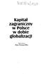 Kapitał zagraniczny w Polsce w dobie globalizacji