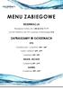 MENU ZABIEGOWE REZERWACJA. Recepcja Hotelu tel. +48 63 212 11 71 Numer telefonu do SPA z pokoju hotelowego 314 ZAPRASZAMY W GODZINACH SPA