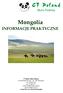 Mongolia INFORMACJE PRAKTYCZNE