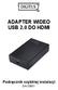 ADAPTER WIDEO USB 2.0 DO HDMI