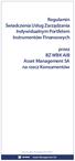 Regulamin Świadczenia Usług Zarządzania Indywidualnym Portfelem Instrumentów Finansowych przez BZ WBK AIB Asset Management SA na rzecz Konsumentów