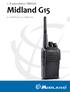 Radiotelefon PMR446. Midland G15 INSTRUKCJA OBSŁUGI