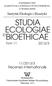 STUDIA ECOLOGIAE BIOETHICAE