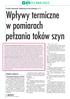 Wpływy termiczne w pomiarach pełzania toków szyn