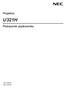 Projektor U321H. Podręcznik użytkownika. Nr modelu NP-U321H