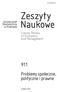 Zeszyty Naukowe. Problemy społeczne, polityczne i prawne. Cracow Review of Economics and Management. Uniwersytet Ekonomiczny w Krakowie.