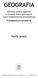 geografia Pierwszy próbny egzamin w trzeciej klasie gimnazjum część matematyczno-przyrodnicza Przedmioty przyrodnicze Karty pracy