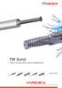 TM Solid. Frezy do gwintów pełnoweglikowe METRYCZNY. Profesionalne rozwiazania do toczenia i frezowania gwintów