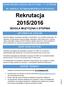 Rekrutacja 2015/2016