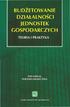 BUDZETOWANIE DZIAŁALNOŚCI JEDNOSTEK, GOSPODARCZYCH