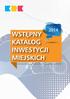 WSTĘPNY KATALOG INWESTYCJI MIEJSKICH (WKIM) 2014 ROK