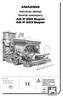AMAZONE. Instrukcja obsługi Siewnik zawieszany AD-P 303 Super AD-P 403 Super. MG 1133 DB 705.1 (D) 11.04 Printed in Germany