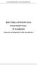 Kryteria opiniowania przedsięwzięć w zakresie małej energetyki wodnej KRYTERIA OPINIOWANIA PRZEDSIĘWZIĘĆ W ZAKRESIE MAŁEJ ENERGETYKI WODNEJ