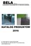 KATALOG PRODUKTÓW 2016