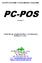 PC-POS KOMPUTEROWE STANOWISKO KASOWE. Instrukcja użytkownika i serwisanta Redakcja 7.3.50...