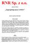 RNR Sp. z o.o. ogłasza konkurs. Zaprojektuj nasze LOGO REGULAMIN KONKURSU. Informacje ogólne