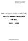 STRATEGIA ROZWOJU SPORTU W SZKLARSKIEJ PORĘBIE NA LATA 2012-2020