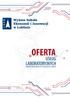 USŁUG LABORATORYJNYCH. Wyższej Szkoły Ekonomii i Innowacji w Lublinie